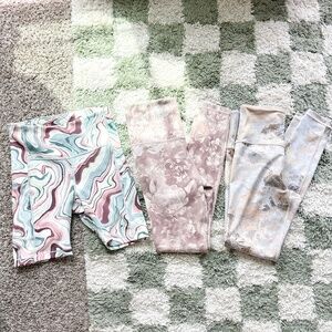 Athleta Lot of 3 Leggings Shorts Athletic XS